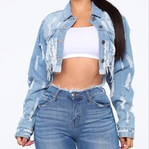 Not One To Mess With Denim Jacket - Denim
